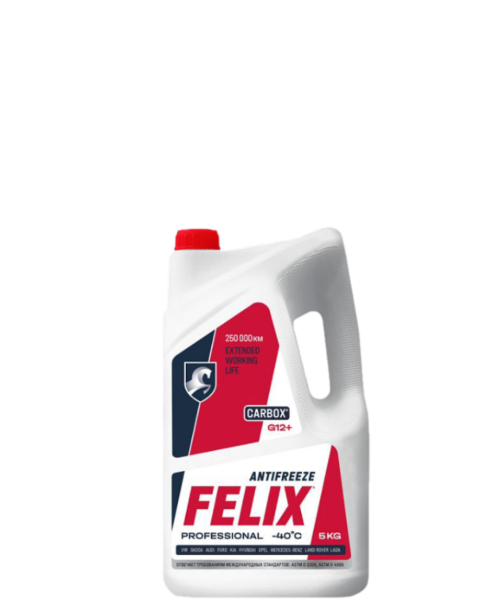 Антифриз felix Carbox G-12+ (40) красный 5 кг