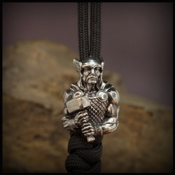 Темлячная бусина "Тор" для ножей , мельхиор