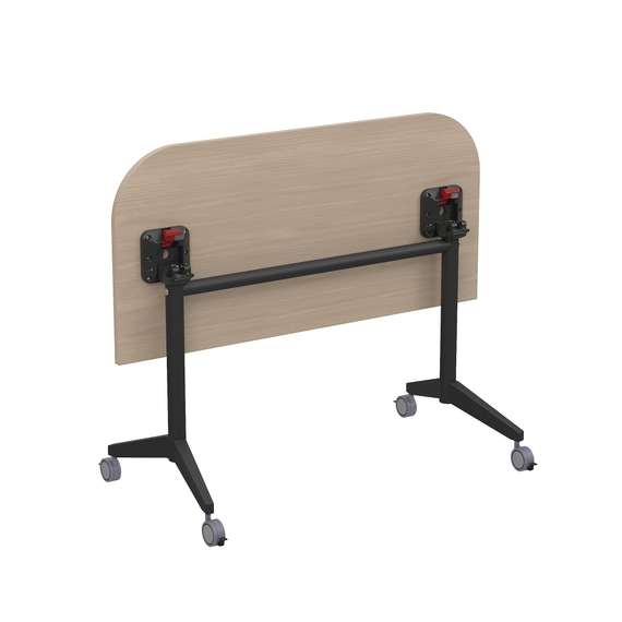 8ФСРР.101-S Складной радиусный стол-трансформер Simple с фиксаторами (1250*600*750)