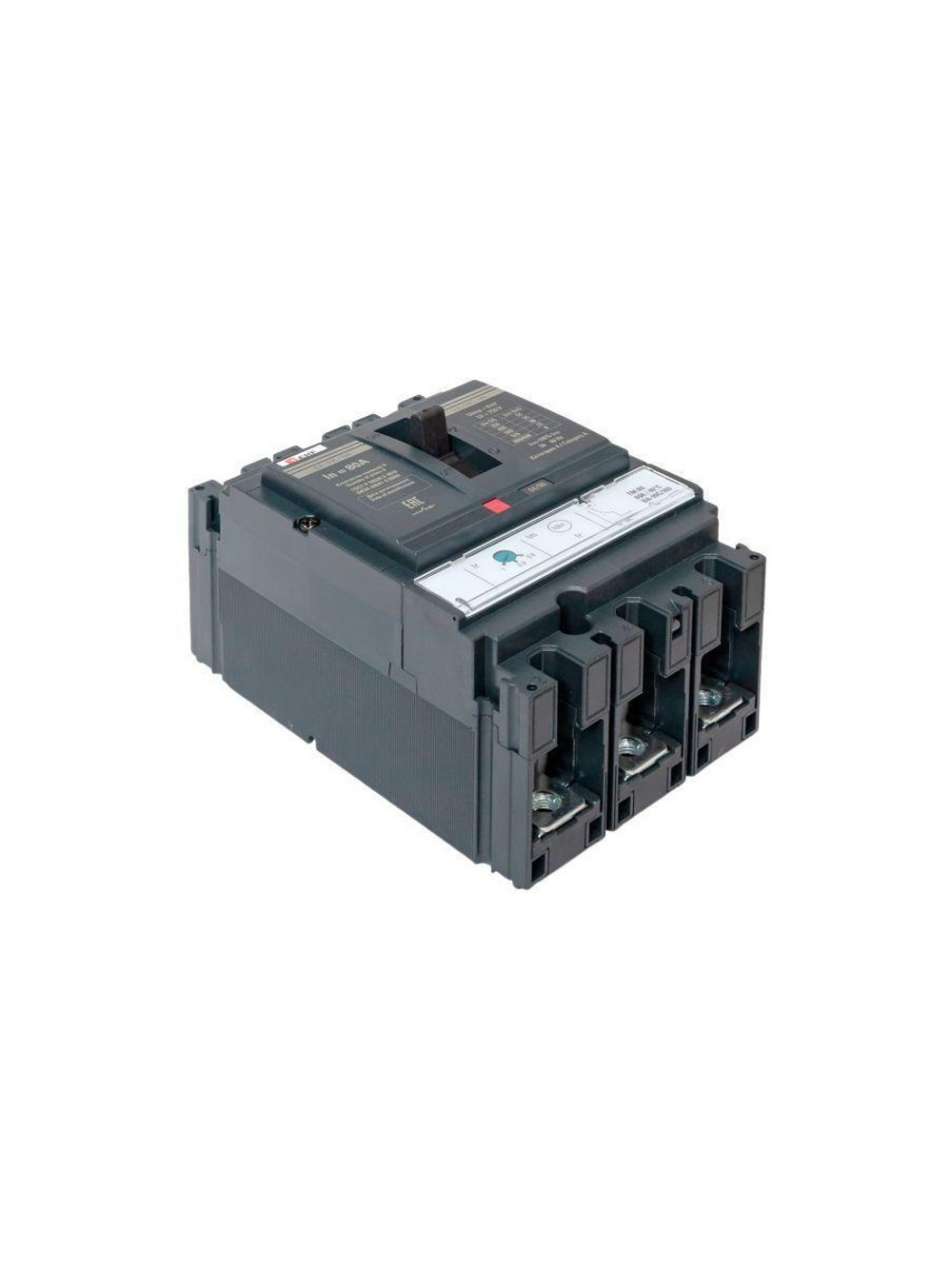 Выключатель автоматический 3п 160/80А 36кА ВА-99C Compact NS PROxima EKF mccb99C-160-80