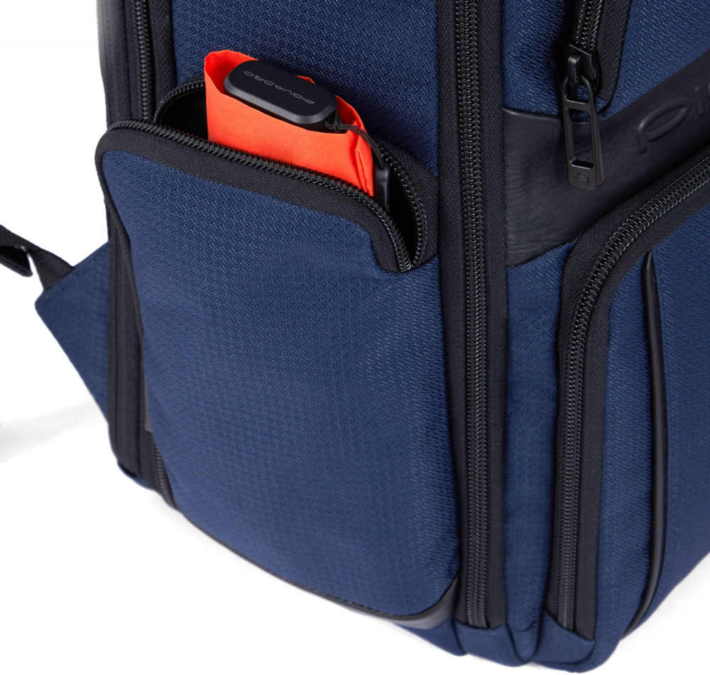 Рюкзак Piquadro Wollem CA6239W129BM/BLU синий полиэстер/натур.кожа