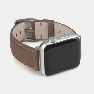 Ремешок для Apple Watch 40/41/42 mm из кожи козы, коричневого цвета