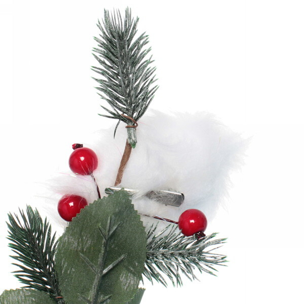 Украшение новогоднее «Снежная сова» 6 см