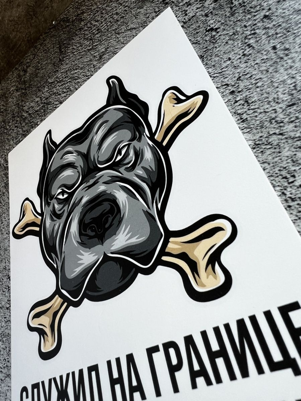 Табличка на дом Осторожно злая собака