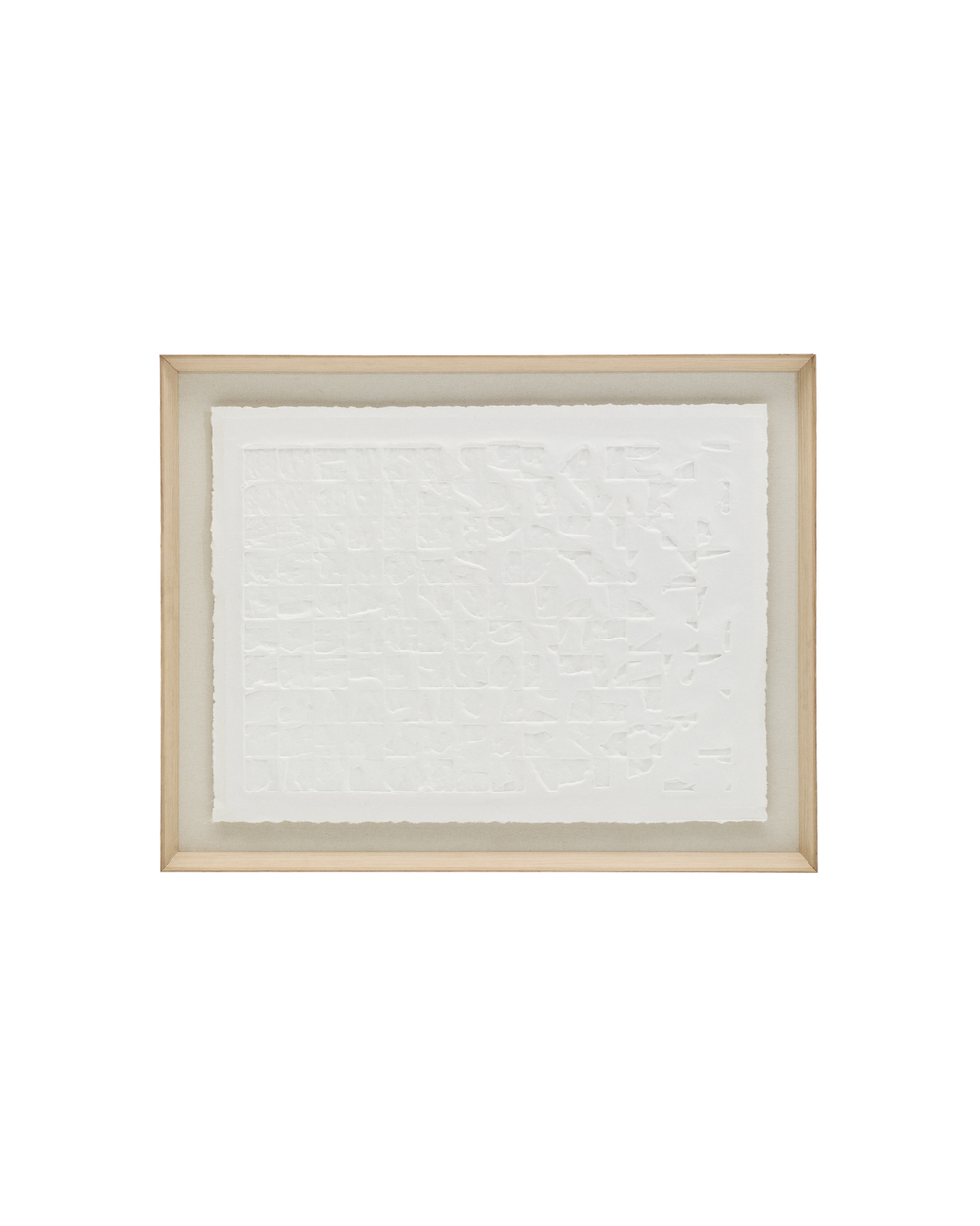 Tuk Картина из папье-маше белая 90 x 70 см