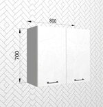 Лофт Штукатурка белая П 800