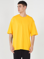 Дисконт футболка #329 оверсайз (Желтый), 100% хлопок, плотность 190 гр.