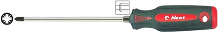 Отвертка крестовая PZ силовая Pozidriv Hans, 0436PZ2-6