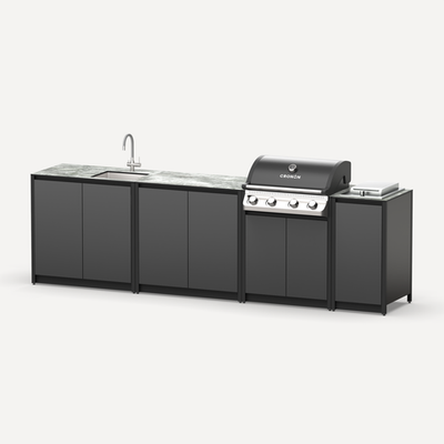 Барбекю комплекс Lounge F-106SGP, 3 м, черный/серый каспий