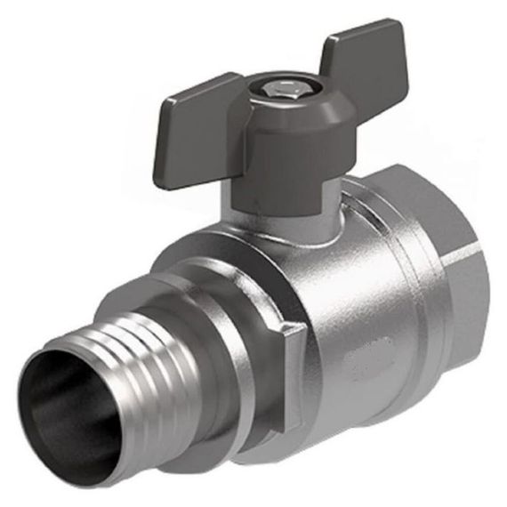 Кран шаровый Royal Thermo с аксиальным соединением ВР 20×3/4quot;