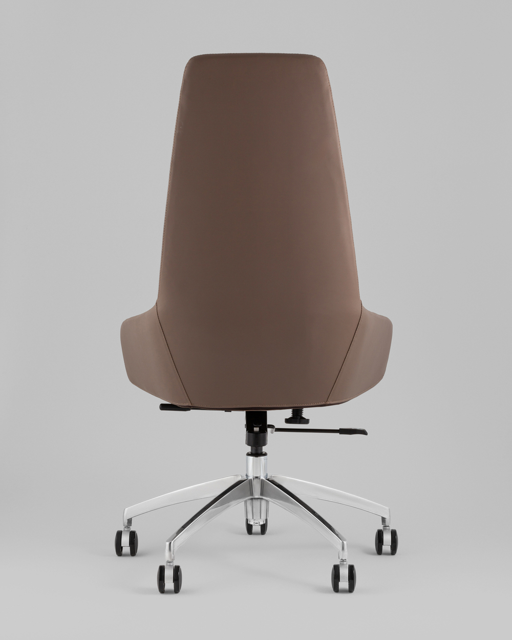 Кресло руководителя TopChairs Soulo светло-серый, коричневый