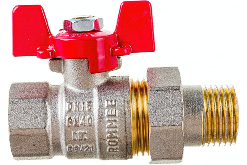 Кран шар. ROMMER с американкой 3/4" ВН/НР   (баб)    7553