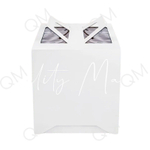 Коробка для торта с окошком и ручками 280*280*300 мм (белая), 50 шт