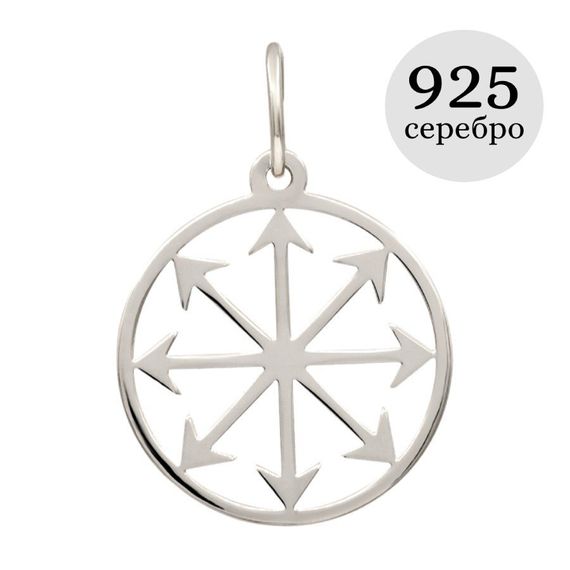 Звезда Хаоса - кулон из серебра, инфографика
