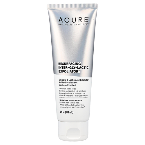 ACURE, Resurfacing, молочнокислый отшелушивающий раствор, 118 мл (4 жидк. унц.)