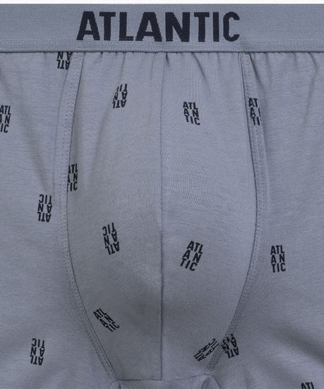 Трусы мужские боксеры (3шт) Atlantic 3MH-227, хлопок, деним + темно-синий + темно-серый