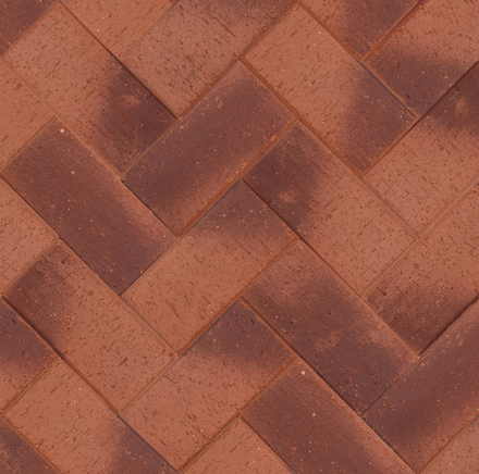 ЛСР, Ливерпуль, бордо классик, 200x100x50 - Клинкерная тротуарная брусчатка