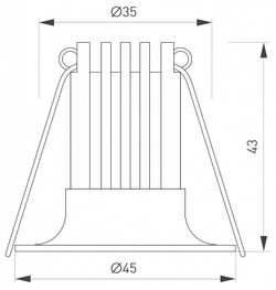 Встраиваемый светильник Arlight FOGGY 044631