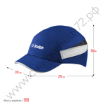 ЗУБР БИНОМ цвет - синий, ударопрочный корпус, козырёк 55мм, размер от 54 до 59см, защитная каскетка (11095)