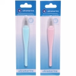 Триммер для удаления кутикулы на блистере «Ультрамарин», с прорезиненной ручкой, с колпачком, цвет микс, 13см