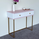 Туалетный столик консоль ROYAL 5311 эко (Зефир-Золото-р.золото)