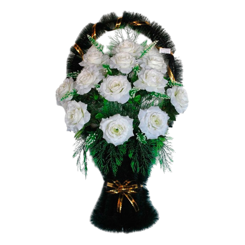 Траурная искусственная корзина «Средняя №02»