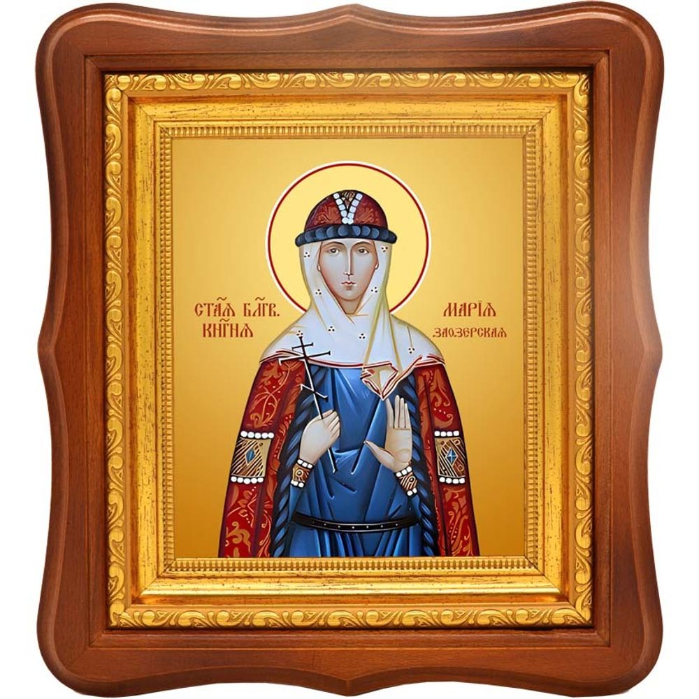 Мария Заозерская благоверная княгиня. Икона на холсте.