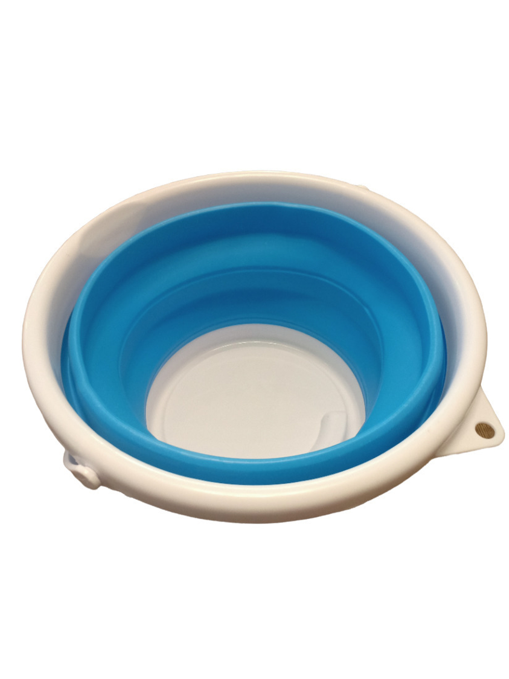 Ведро складное 5 литров, круглое, цвет синий