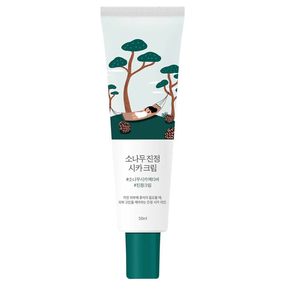 Крем с экстрактами сосны и центеллы для проблемной кожи Round Lab Pine Calming Cica Cream 50ml