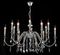 Подвесная люстра Crystal Lux MERCEDES SP6+6 CHROME/SMOKE