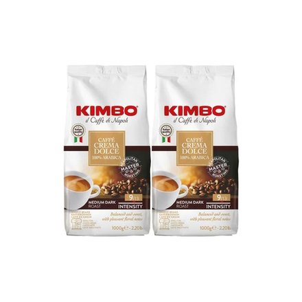Кофе в зернах Kimbo Caffe Crema Dolce, 1 кг (Кимбо) х 2 шт