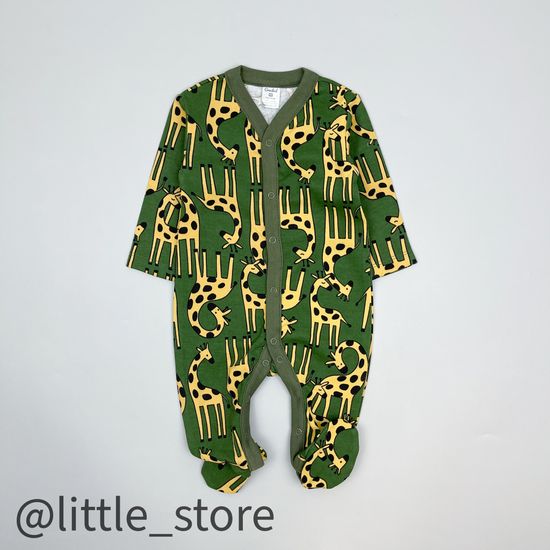 Слип хлопковый "Веселые жирафы" принт