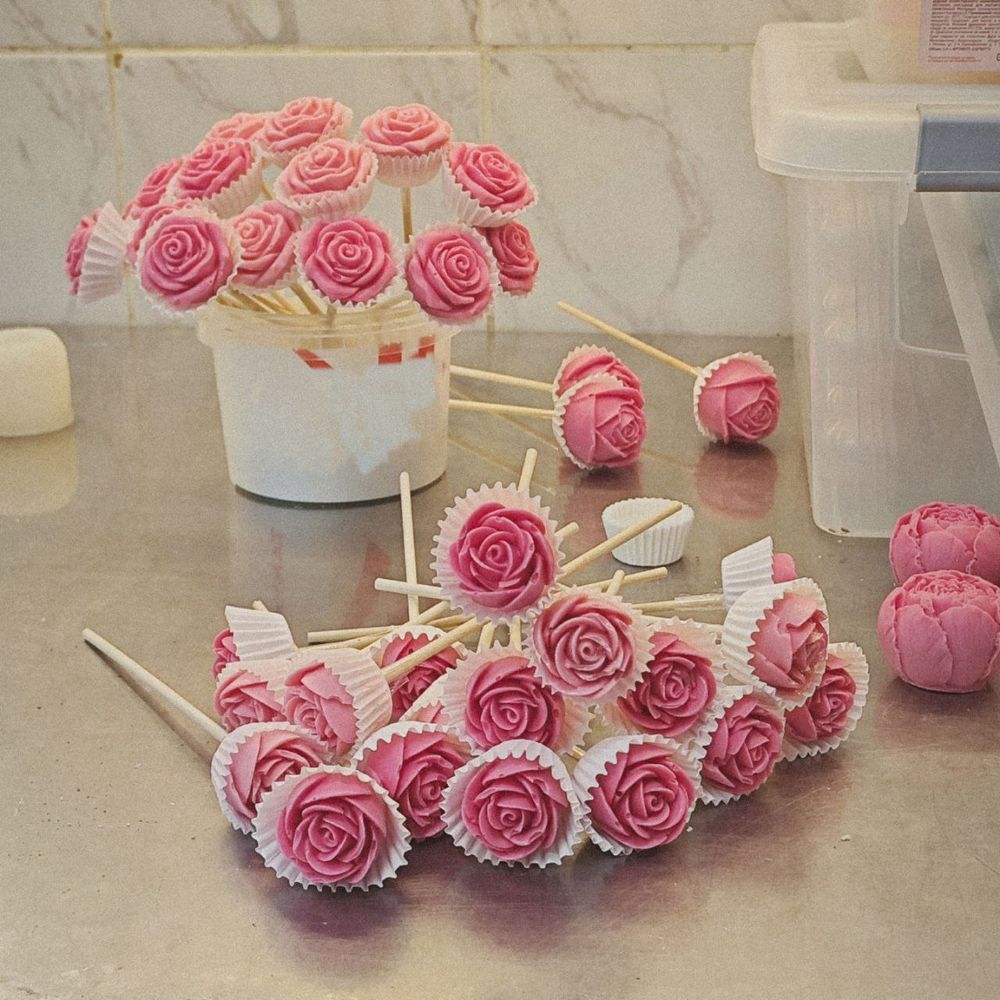 Конфеты цветы мини розы