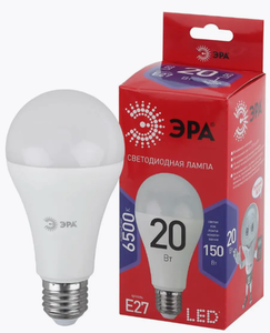 ЛАМПА СВЕТОДИОДНАЯ ЭРА ЭКО LED A65-20W-865-E27