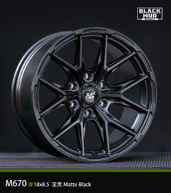 Диск колёсный литой BLACK MUD M670 R18 8.5 ET0 Matte Black