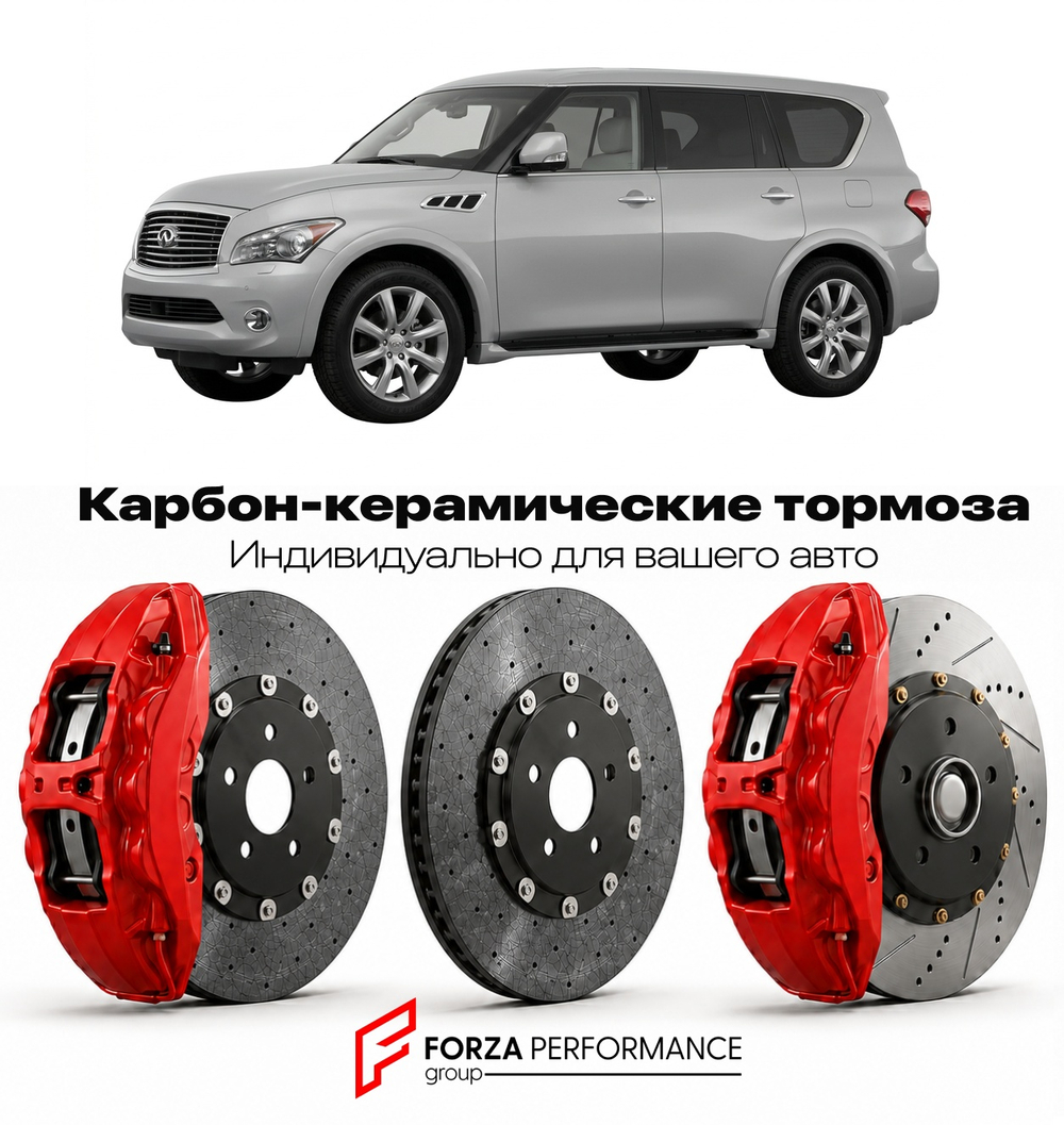 Карбон-керамическая тормозная система для Infiniti QX56 II Z62 2010-2013 Инфинити