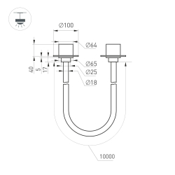 Светильник SP-TROPIC-BUILT-TRIMLESS-R18-L10000-110W Day4000 (BK, 360 deg, 230V) (Arlight, IP20 Пластик, 3 года) 043388