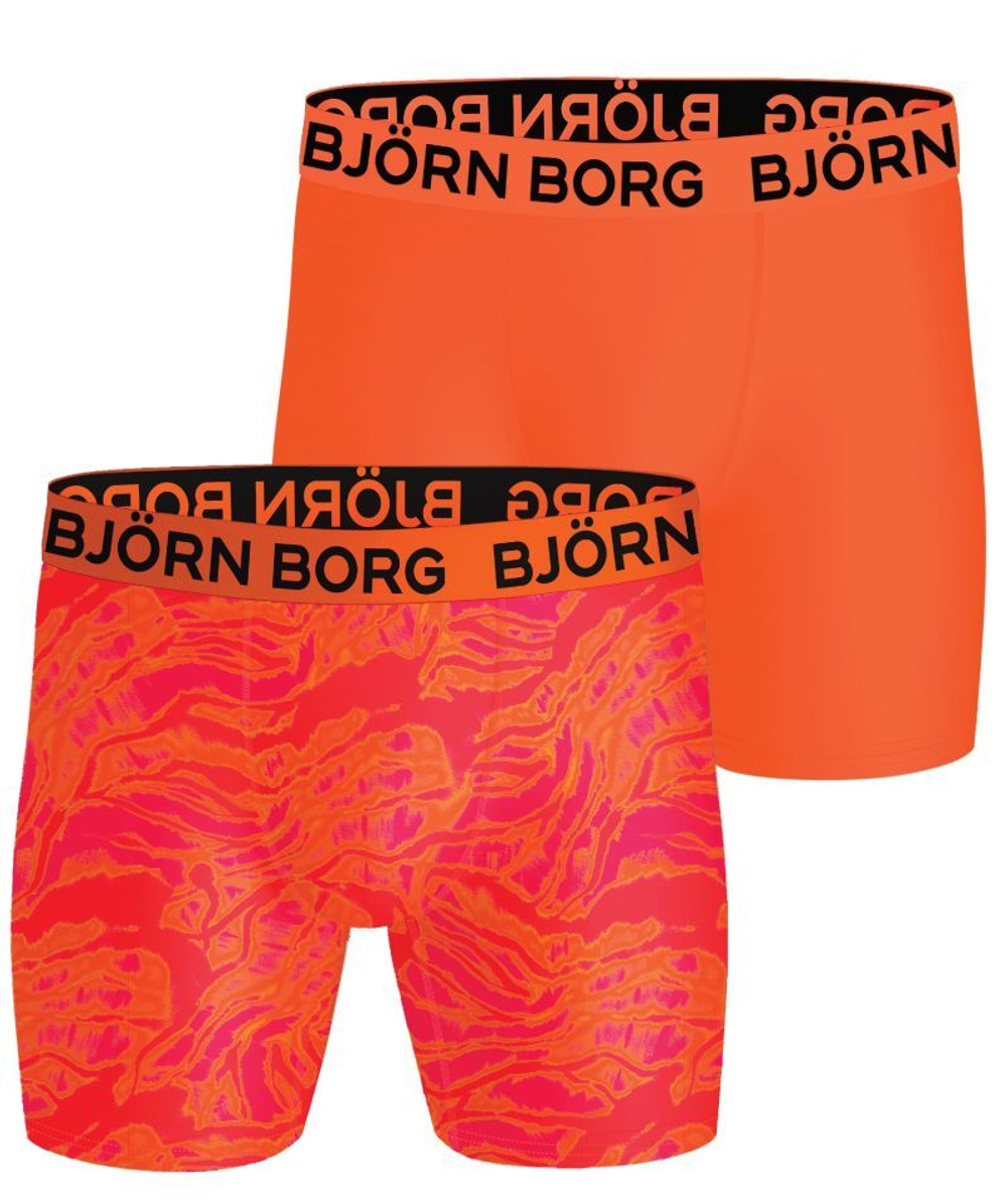 Мужские спортивные боксеры Björn Borg Sports 2P - Оранжевый