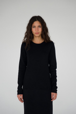 Тестовый образец. Другие параметры. Джемпер Serena из extra fine мериноса 100%. Цвет чёрный. Размер ML. №5