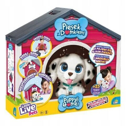 Интерактивная игрушка Cobi Little Live Pets Собака далматинец с домиком 26483