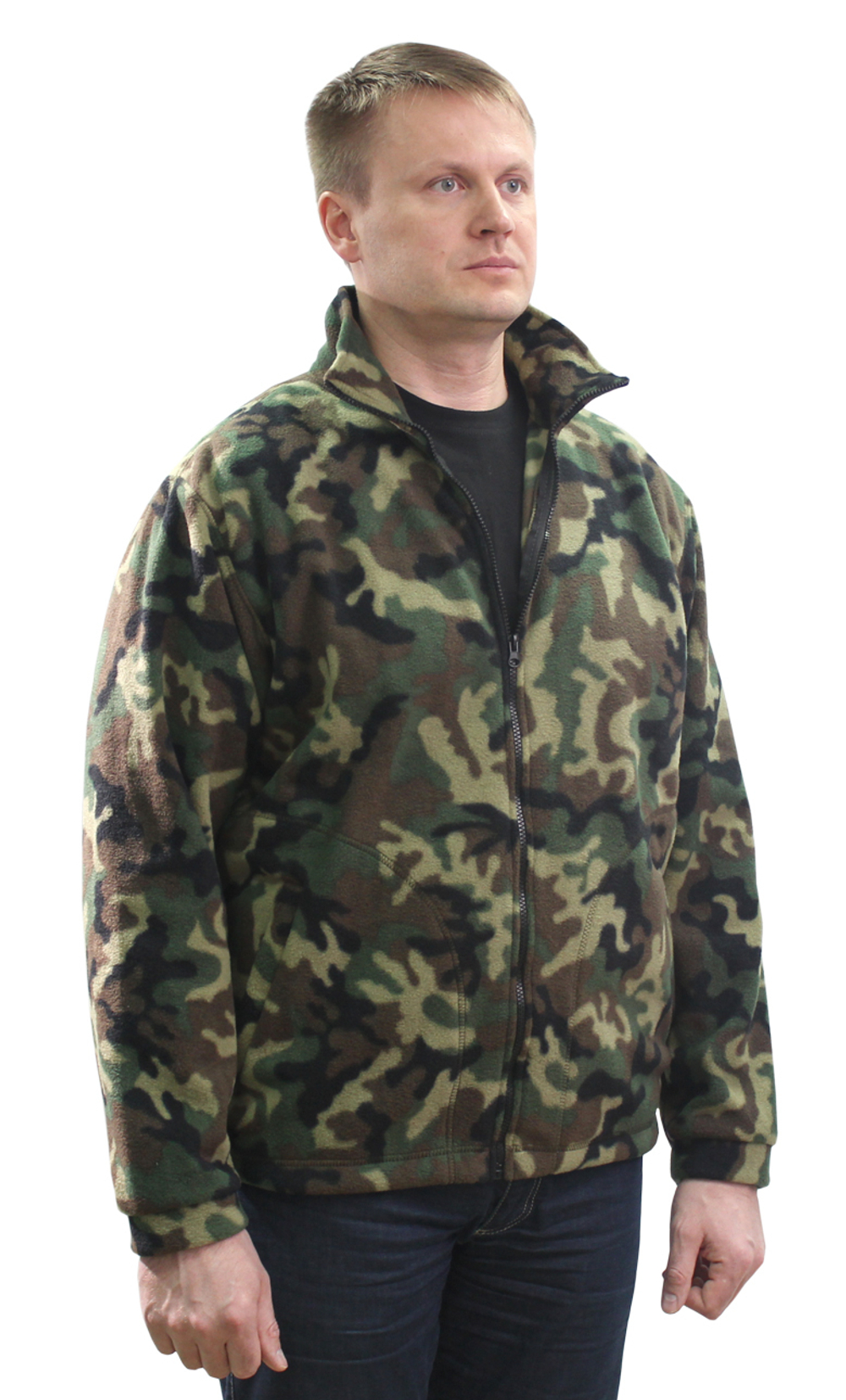 Толстовка флис NEW цв. зел. КМФ