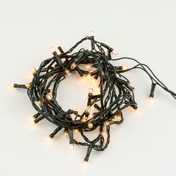 UDL-S0500-050-DGA WARM WHITE IP20 MINI Гирлянда с контроллером. 5м. 50 миниламп накаливания. Теплый белый свет. Провод зеленый. TM Uniel