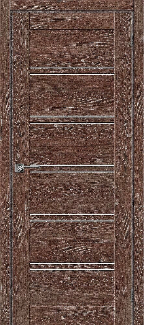 Дверь Легно-28 / Цвет Chalet Grande / Стекло Magic Fog / Двери Браво