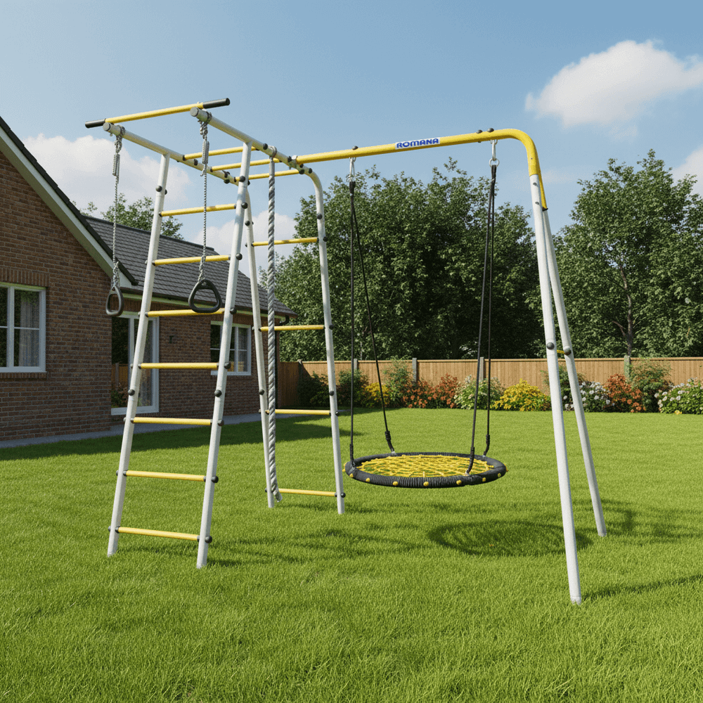 ROMANA Полянка (желтый/серый) (с сеткой-гнездом 80см)