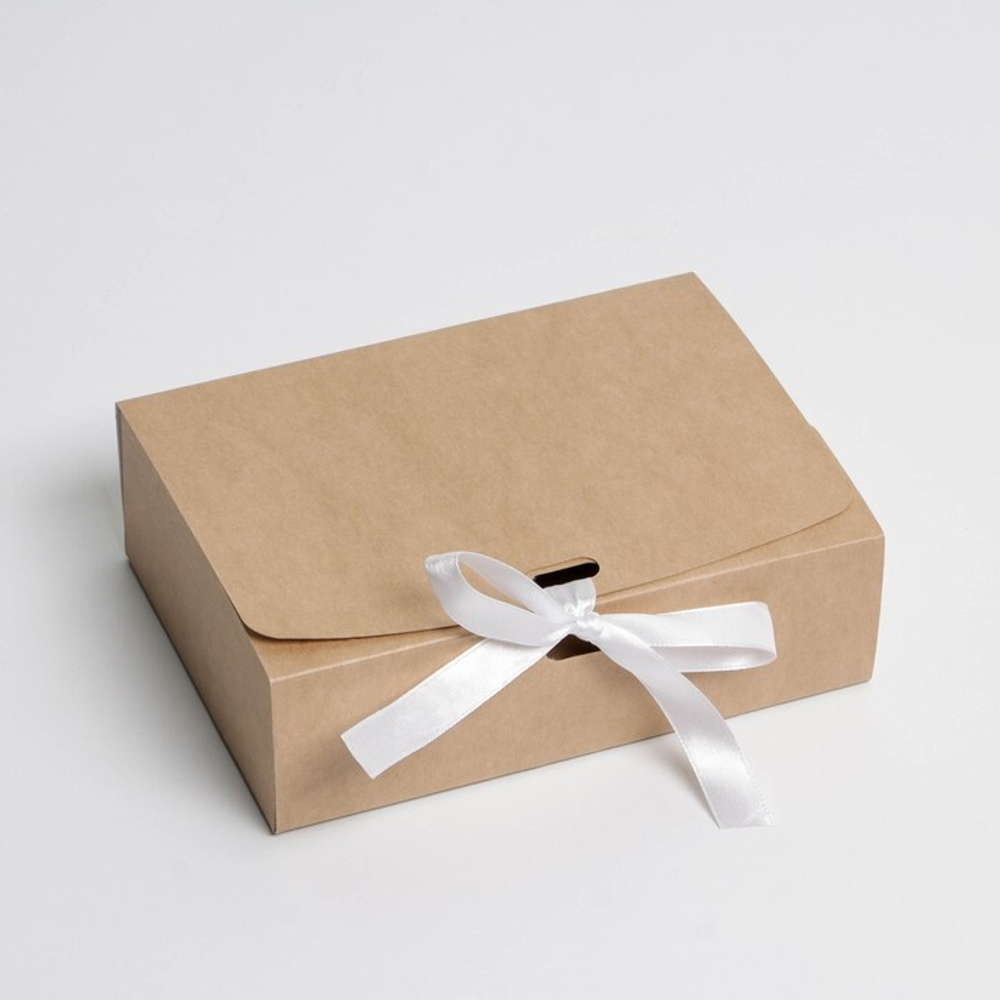 Коробка складная крафтовая 16,5 х 12,5 х 5 см