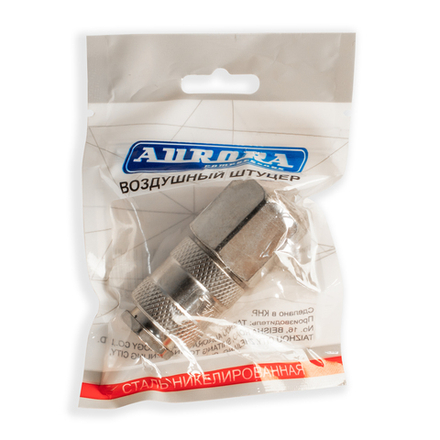 Штуцер мама с внутренней резьбой 1/2F, никелированная сталь, уп. 1шт