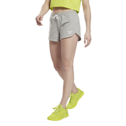 Женские теннисные шорты Reebok French Terry Short W - medium grey heather/white