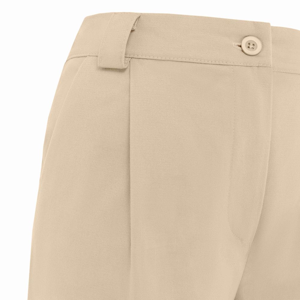 Брюки Called a Garment Classic wide chinos Женский песочные