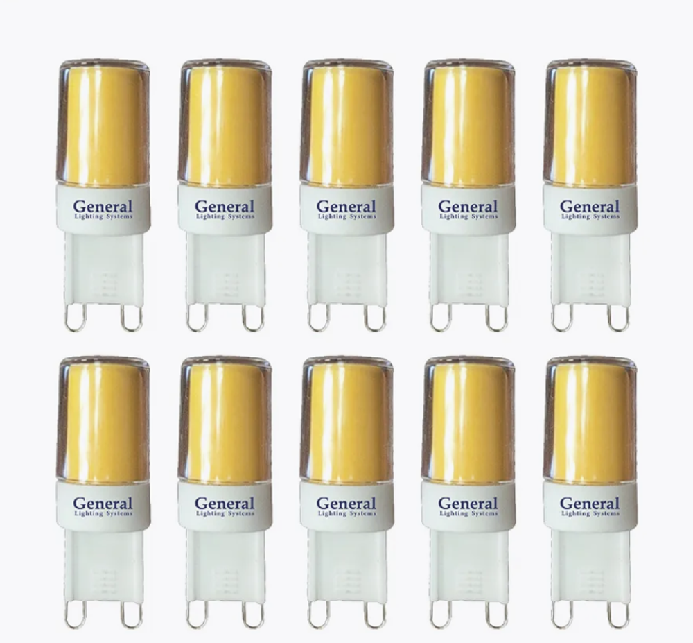 Лампа светодиодная General Lighting Systems GLDEN-G9-5-COB-220-4500 661646, 10 шт./уп