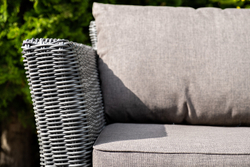 "Капучино" лаунж-зона из искусственного ротанга, цвет графит